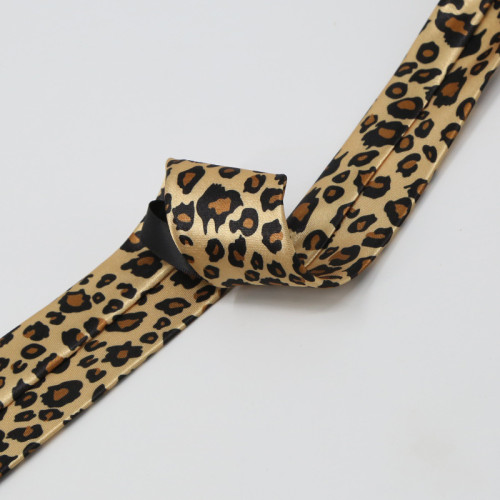 Slim Ties print Leopard Fashion 5cm width For Men Boy Casual Striped Cool Zelda Brown Necktie Brand Party Dollar Gravata Cravat  DLZLD09