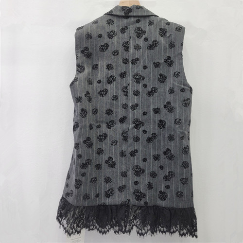 Loose mid-length suit collar jacket  DLZMJ1202