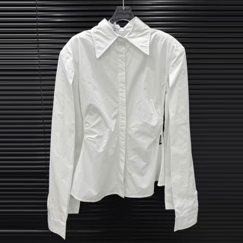 New double-sleeve design blouse - trendy and chic for women, versatile and flattering, long-sleeved and fitted shirt  DLZ587200S