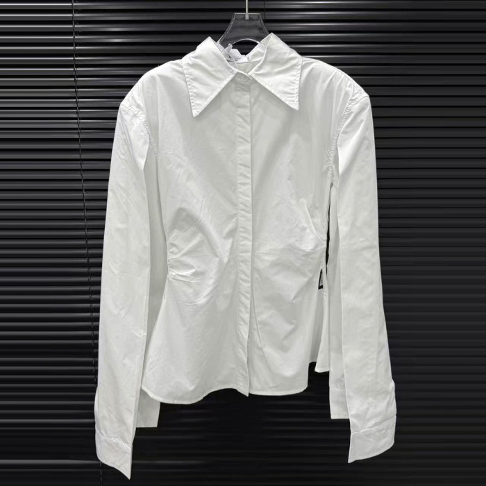 New double-sleeve design blouse - trendy and chic for women, versatile and flattering, long-sleeved and fitted shirt  DLZ587200S