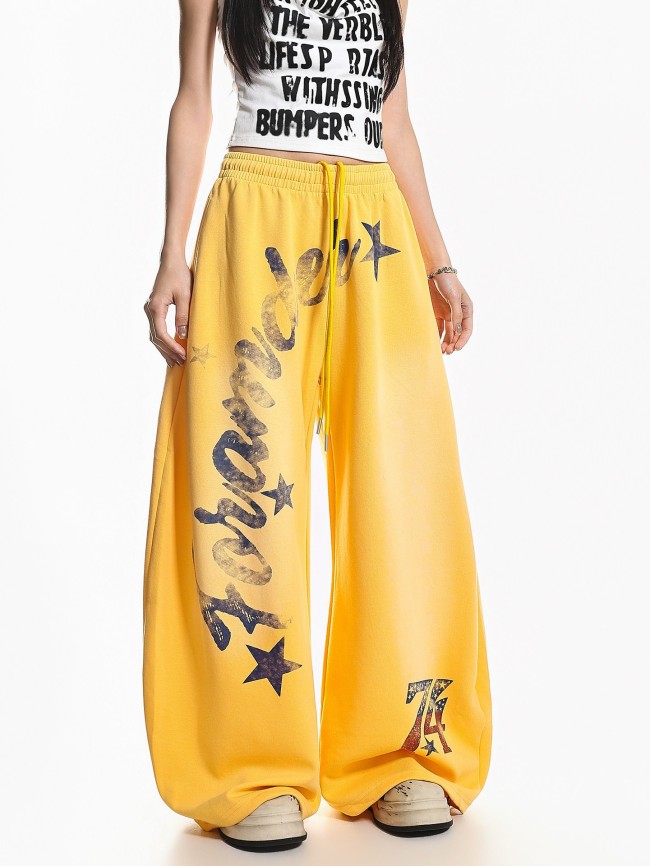 Street Trend High Street Personalized Design Casual Pants Long Pants Men's and Women's the same DLZKZ04007 