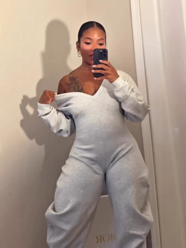 Long-sleeved sports sweatshirt and pants set - new style  DLZM80802