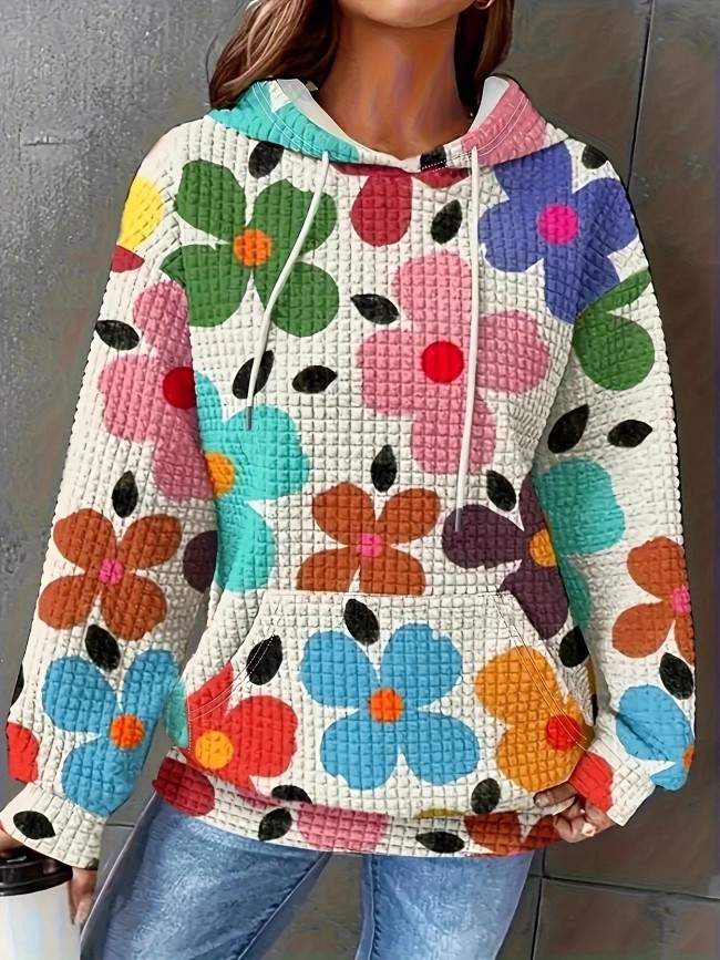 New digital-printed hooded sweatshirt for casual wear  DLZWY420