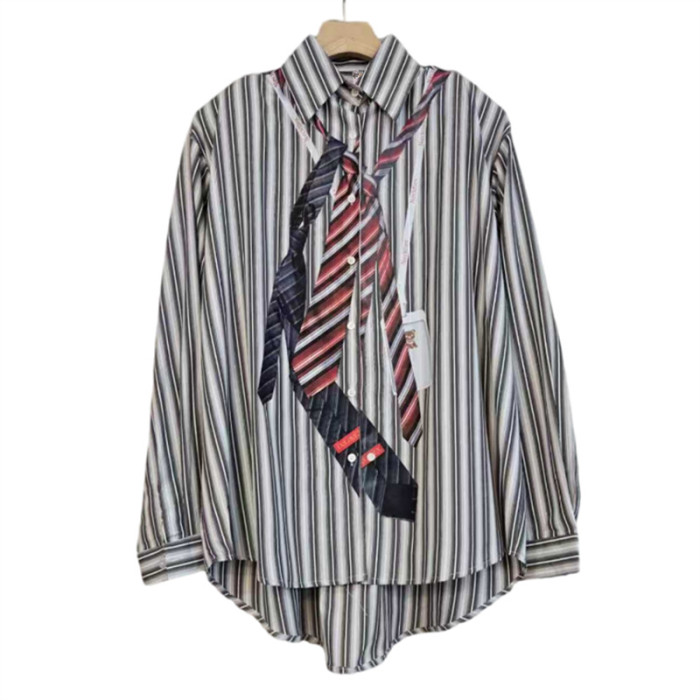 Tie-dyed striped shirt  DLZCS164
