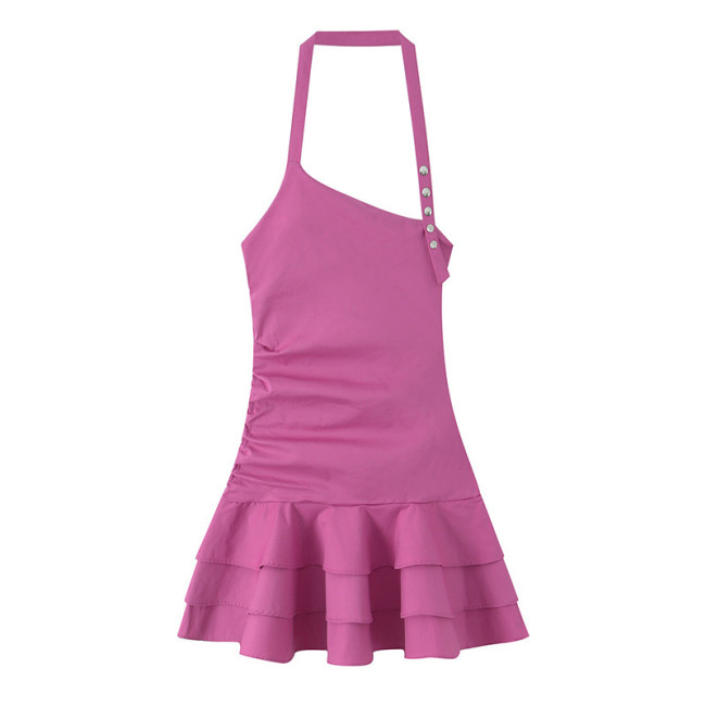 Fashionable, sexy hot girl layered decorative dress  DLZG3003