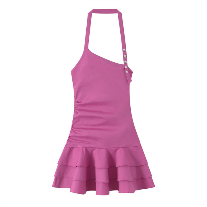 Fashionable, sexy hot girl layered decorative dress  DLZG3003