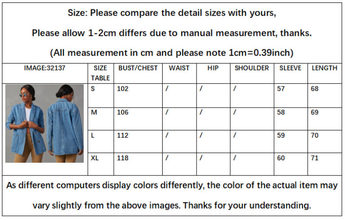 Fashionable casual washed blue denim women's blazer  DLZWT042505