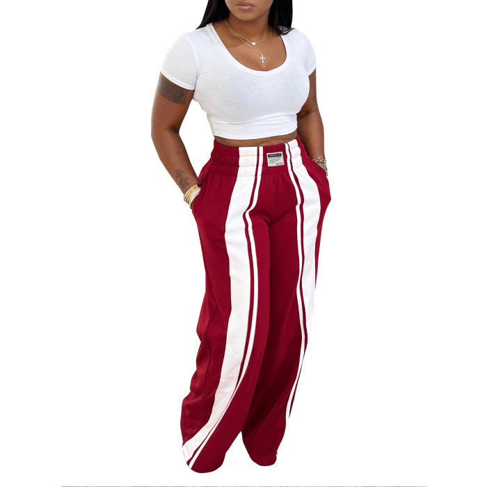New style loose-fitting casual pants for women, trendy and versatile wide-leg pants  DLZKZ26050