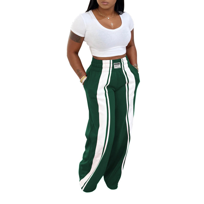 New style loose-fitting casual pants for women, trendy and versatile wide-leg pants  DLZKZ26050