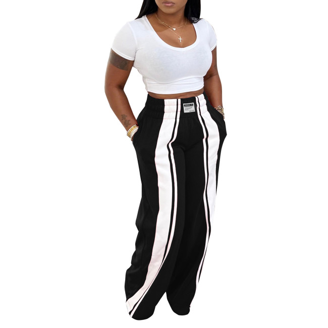 New style loose-fitting casual pants for women, trendy and versatile wide-leg pants  DLZKZ26050