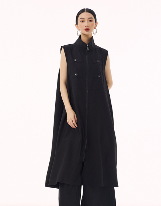 High-end sleeveless blouse dress   WQ217590