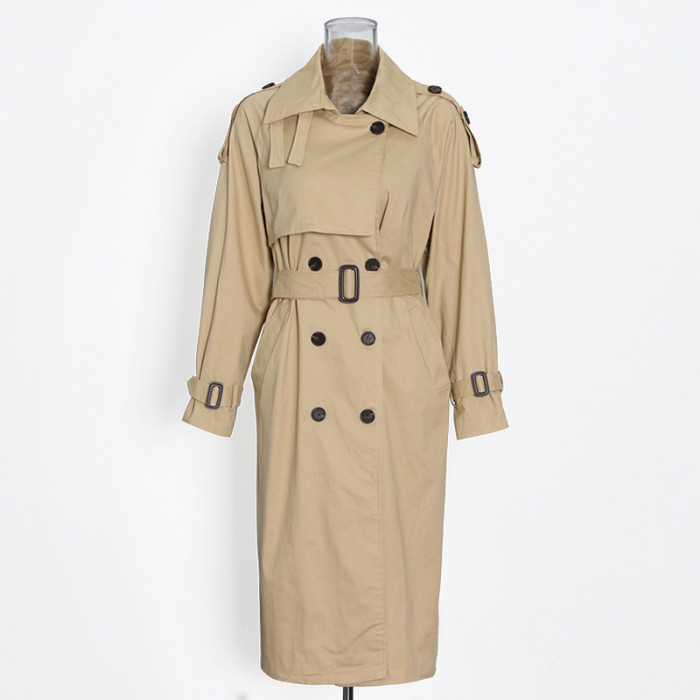 Versatile, stylish and form-fitting mid-length windbreaker coat with a waistline adjustment feature DLZfy18250