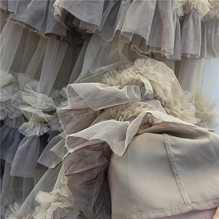 New net chiffon puff skirt  DLZbsq52804