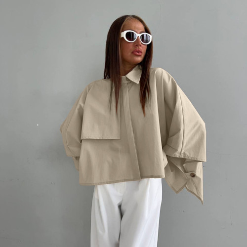 Newly designed exclusive style batwing sleeve cardigan shirt  DLZ26012
