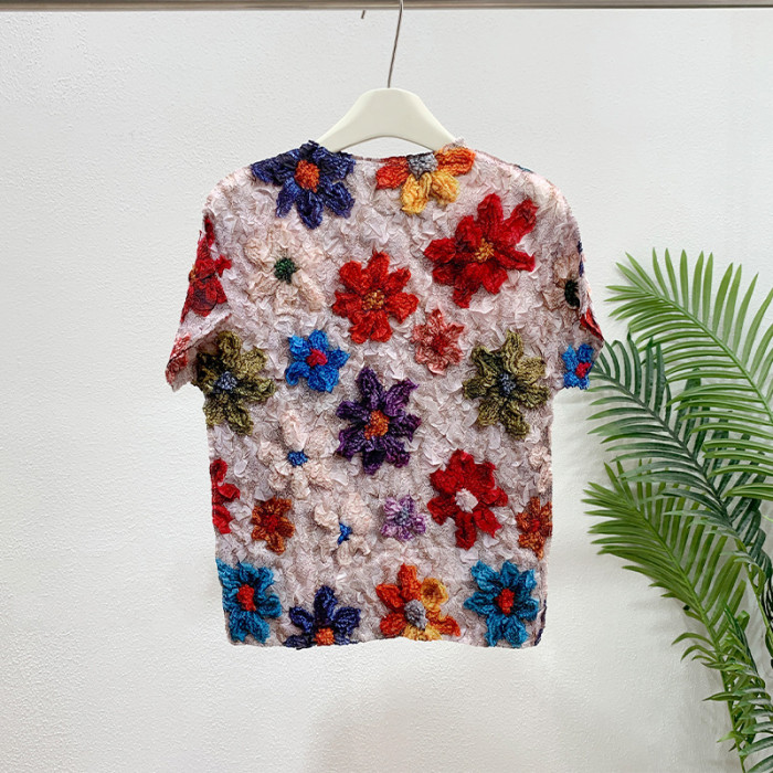 Round-neck printed red shirt  DLZtt26603