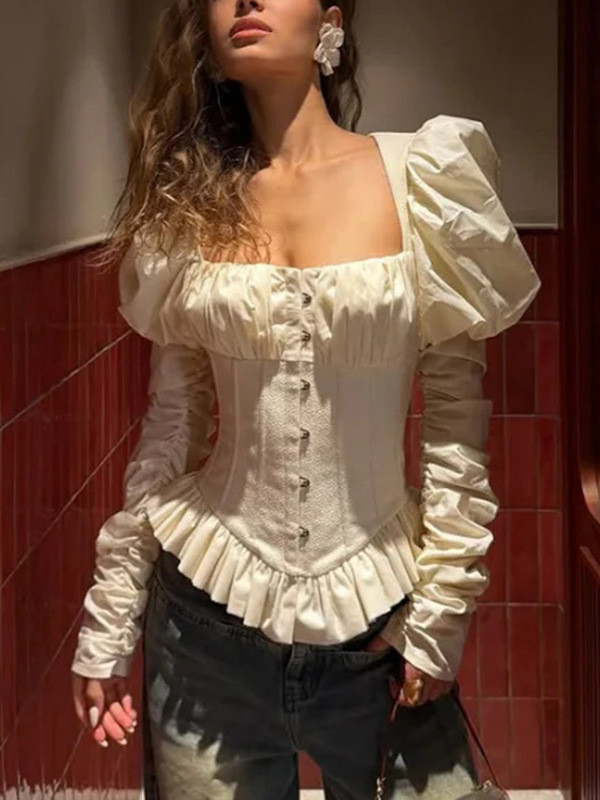 Newly designed, stylish and form-fitting high-end top  DLZsy17100