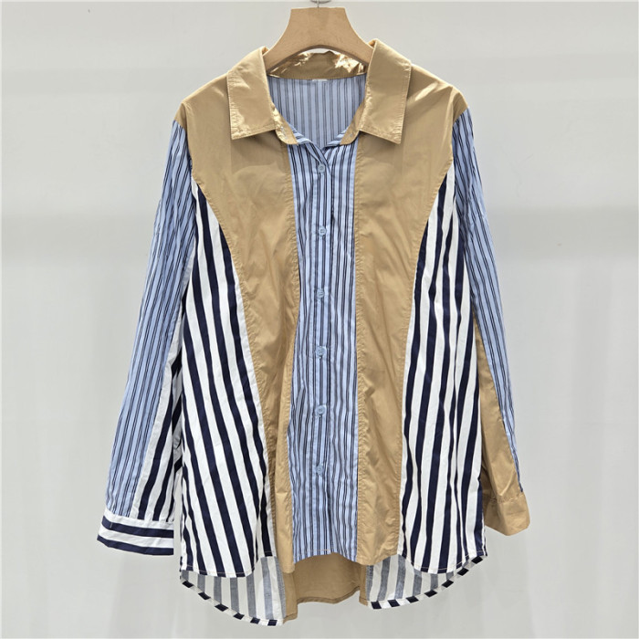New loose striped shirt  DLZcstw170