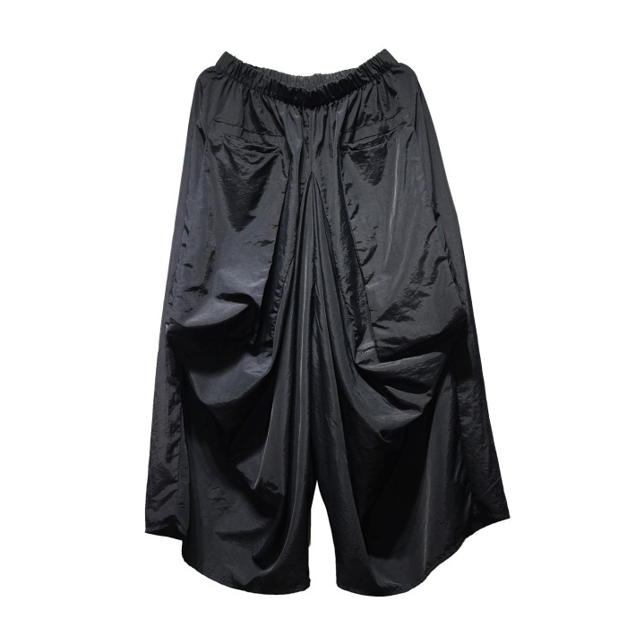 New wide-pocket loose nine-inch casual pants 