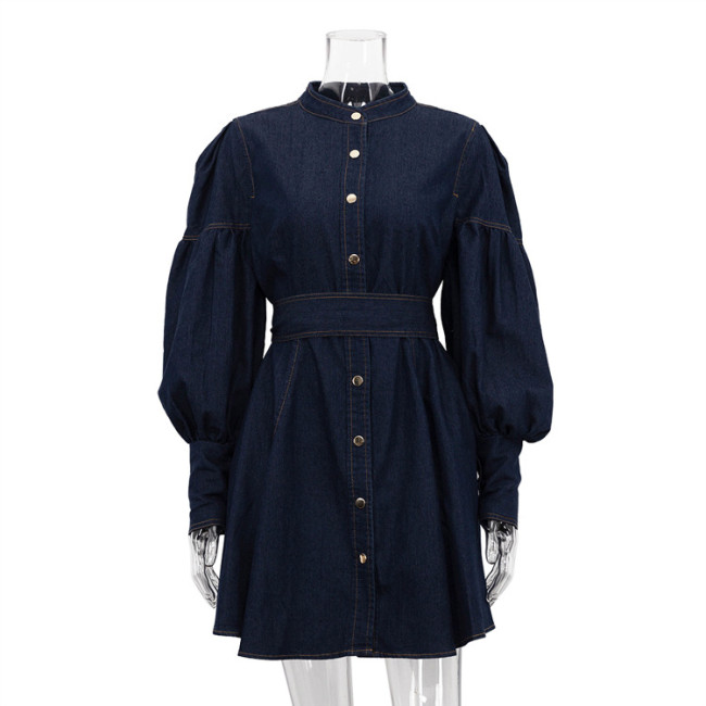 New style denim blouse dress  DLZnzq61317