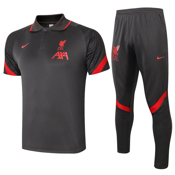 Liverpool POLO Jersey 20/21 Dark Grey