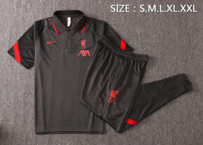 Liverpool POLO Jersey 20/21 Dark Grey