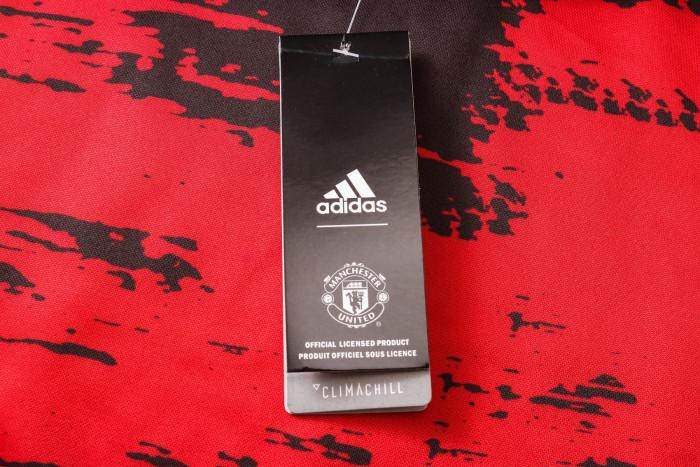 Manchester United Training Jersey Suit 20/21 Red Black