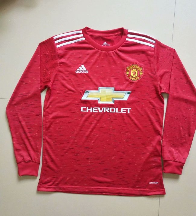 Manchester United Home Man Long Sleeve Jersey 20/21