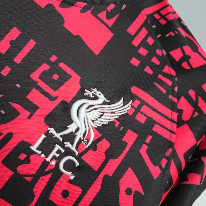 Liverpool Training Jersey 20/21 Red Black