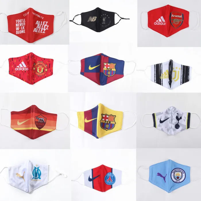 Football Club Face Masks /National Team Masks /Nike Adidas Masks