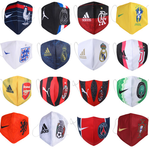 Football Club Face Masks /National Team Masks /Nike Adidas Masks