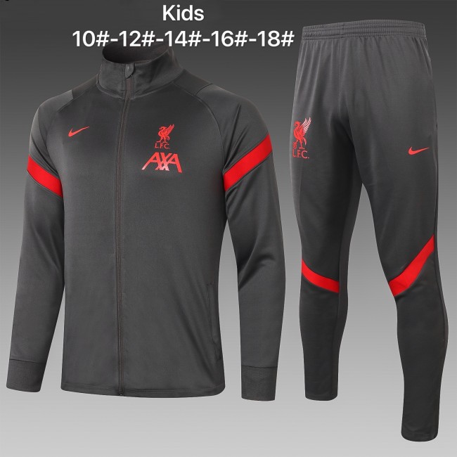 Liverpool Kids Training Jacket Suit 20/21 Gray