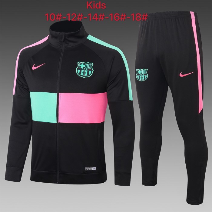 Barcelona Kids Training Jacket Suit 20/21 Black