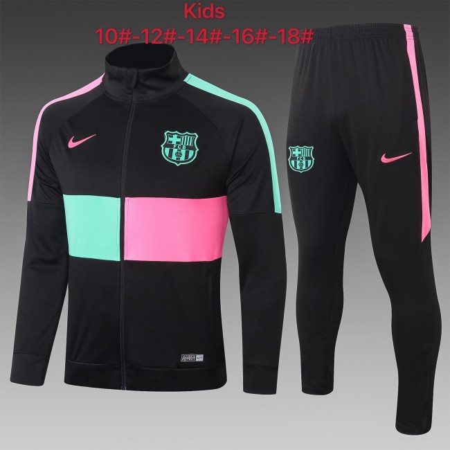 Barcelona Kids Training Jacket Suit 20/21 Black
