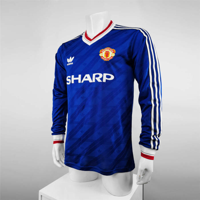 Manchester United Third Long Sleeve Retro Jersey 1986/87