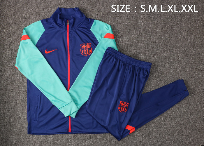 Barcelona Training Jersey Suit 21/22 Blue