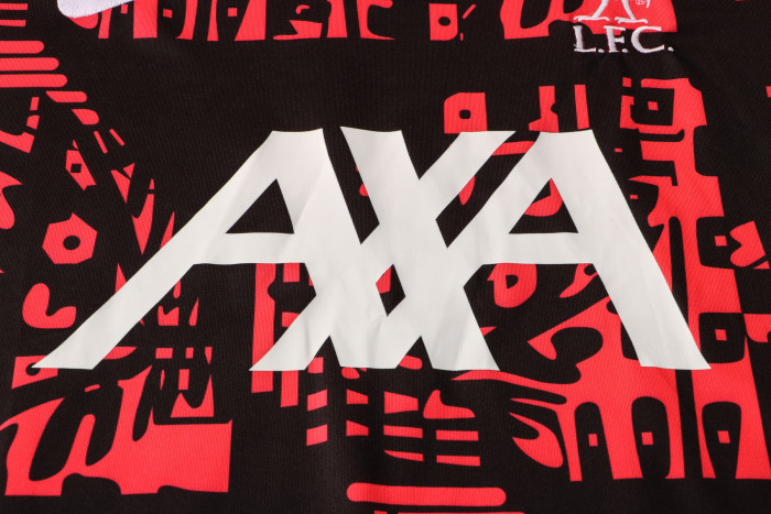 Liverpool Training Jersey 21/22 Black-Red