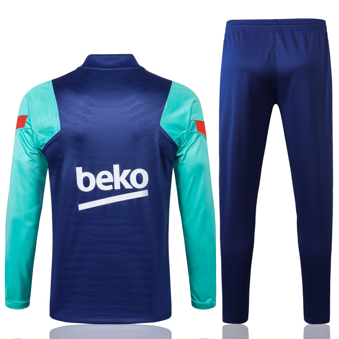 Barcelona Training Jersey Suit 21/22 Blue