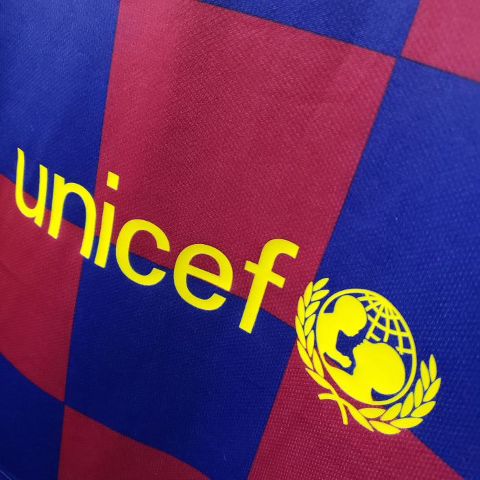 Barcelona Home #10 Messi Jersey 1920 Tops