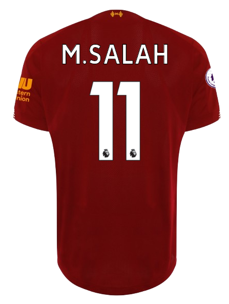 Liverpool Home #11 M.Salah Jersey 19/20 Tops