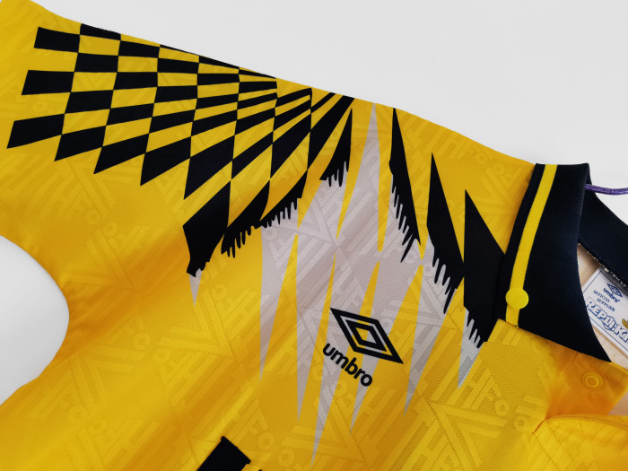 Tottenham Hotspur yellow Retro Jersey 1992/94