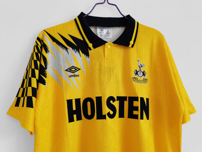 Tottenham Hotspur yellow Retro Jersey 1992/94