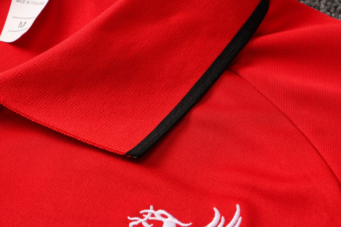 Liverpool POLO Jersey 21/22 Black Red