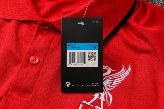 Liverpool POLO Jersey 21/22 Black Red