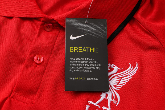Liverpool POLO Jersey 21/22 Black Red
