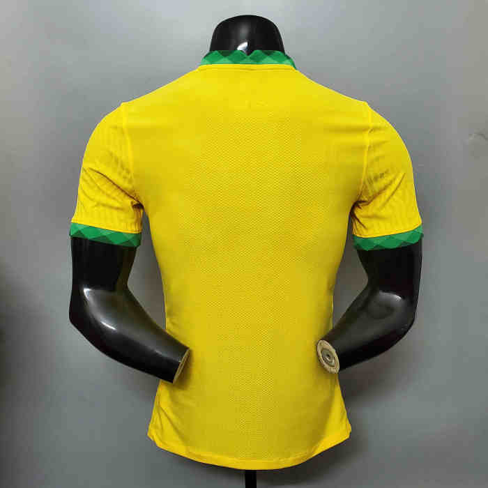 Brazil Home Player Version Man Jersey 20/21