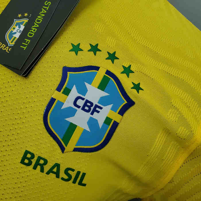 Brazil Home Player Version Man Jersey 20/21