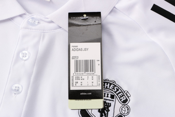 Manchester United POLO Jersey 21/22 White