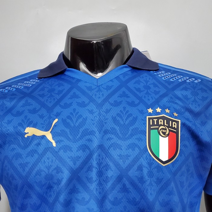 Italy Home Player Version Man Jersey 20/21
