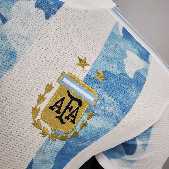 Argentina Home Man Player Jersey 21/22