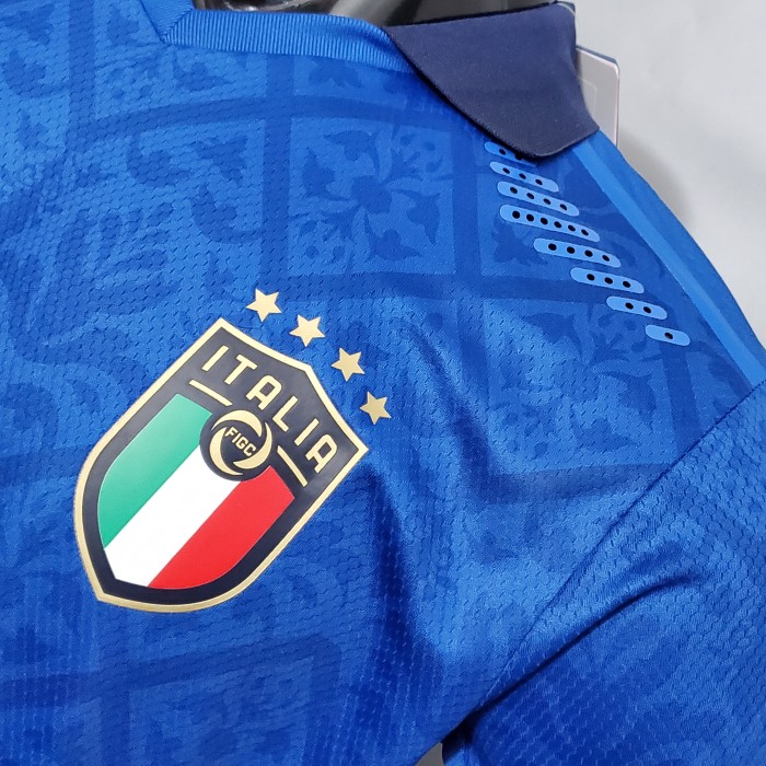 Italy Home Player Version Man Jersey 20/21